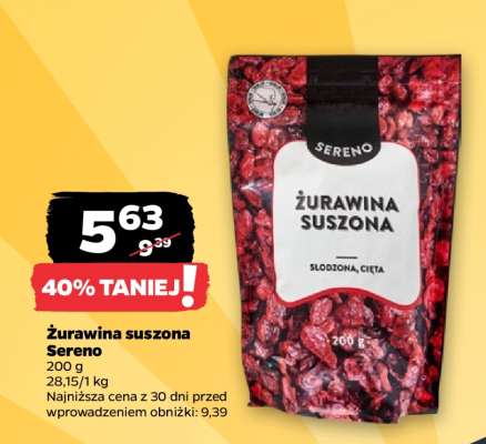 Żurawina suszona Sereno
