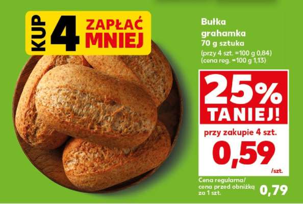 Bułka grahamka 70 g sztuka