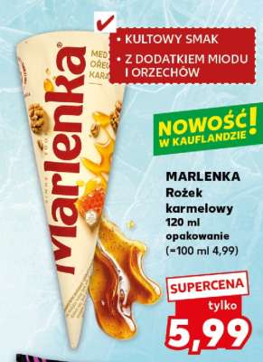 MARLENKA Rożek karmelowy 120 ml opakowanie