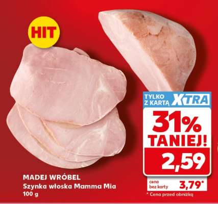 Szynka włoska Mamma Mia 100 g