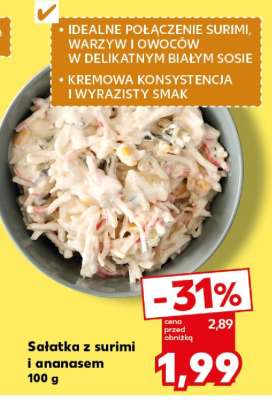 Sałatka z surimi i ananasem 100 g
