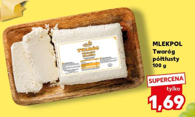 MLEKPOL Twaróg półtłusty 100 g