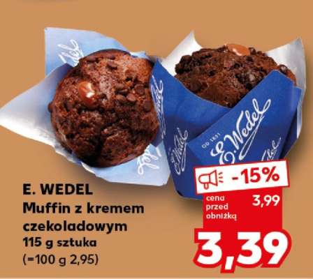 E. WEDEL Muffin z kremem czekoladowym