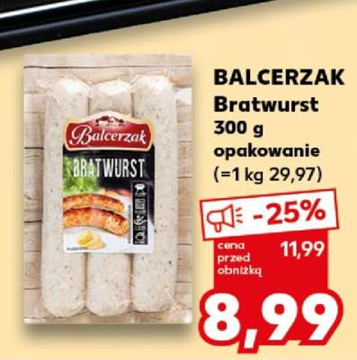 BALCERZAK Bratwurst 300 g opakowanie