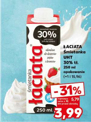 ŁACIATA Śmietanka UHT 30% tł.