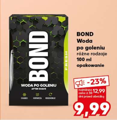 BOND Woda po goleniu różne rodzaje 100 ml opakowanie