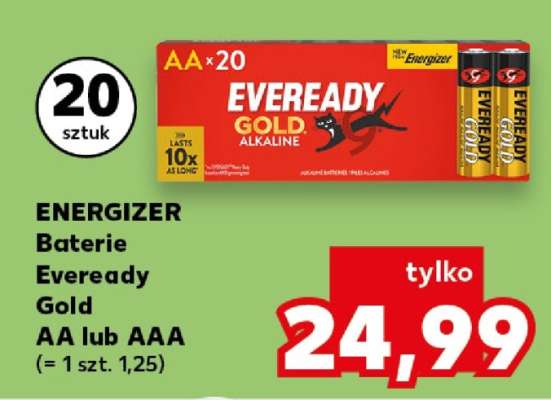 ENERGIZER Baterie Eveready Gold AA lub AAA