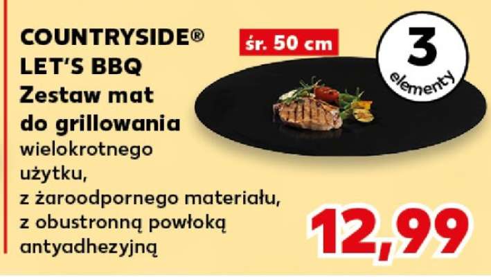COUNTRYSIDE® LET’S BBQ Zestaw mat do grillowania