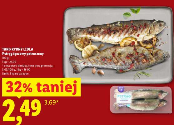 Pstrąg tęczowy – patroszony