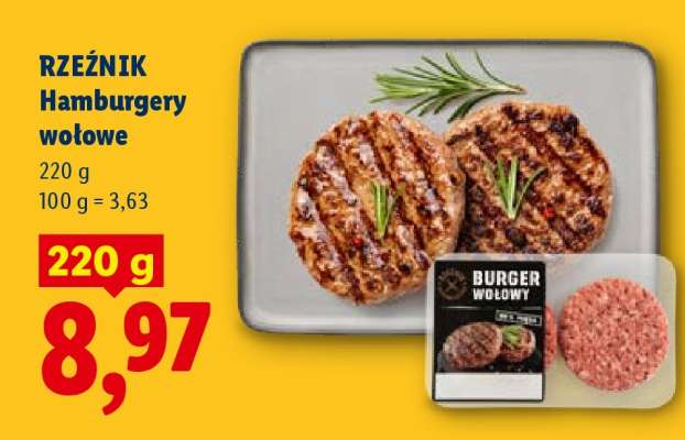 RZEŹNIK Hamburgery wołowe