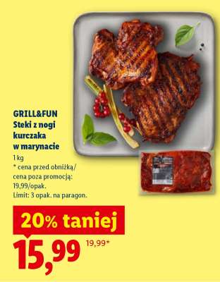 GRILL&FUN Steki z nogi kurczaka w marynacie