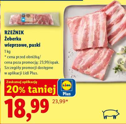 RZEŹNIK Żeberka wieprzowe, paski