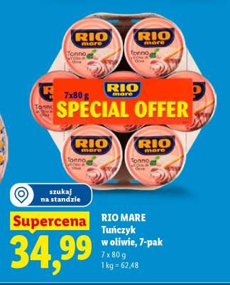 Rio Mare Tuńczyk w oliwie, 7-pak