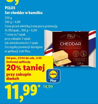 Pilos Ser cheddar w kawałku