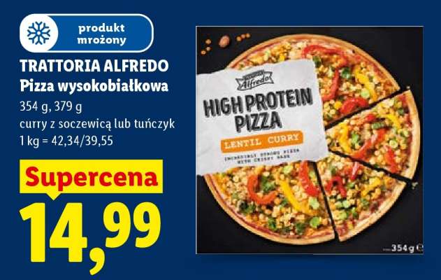Trattoria Alfredo Pizza wysokobiałkowa