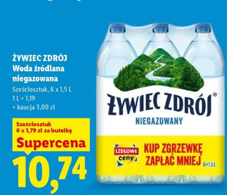 ŻYWIEC ZDRÓJ Woda źródlana niegazowana