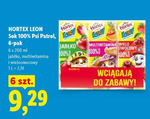 HORTEX LEON Sok 100% Psi Patrol, 6-pak