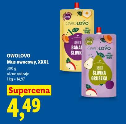 Owolovo Mus owocowy, XXXL