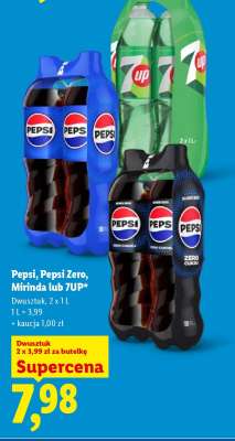 Pepsi, Pepsi Zero, Mirinda lub 7UP