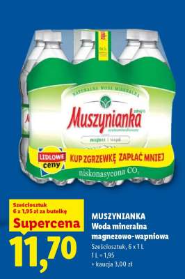 MUSZYNIANKA Woda mineralna magnezowo- -wapniowa