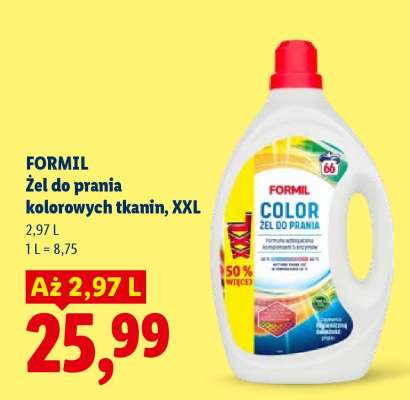 FORMIL Żel do prania kolorowych tkanin, XXL