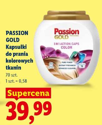 PASSION GOLD Kapsułki do prania kolorowych tkanin