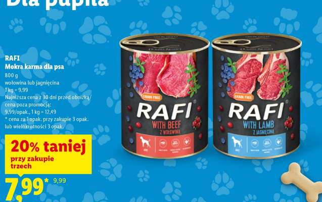 Rafi mokra karma dla psa