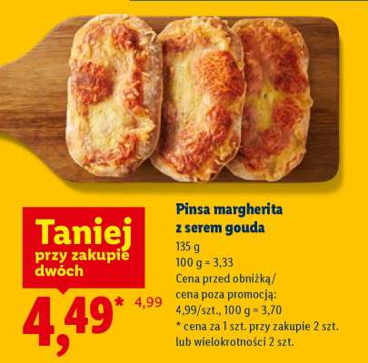 Pinsa margherita z serem gouda