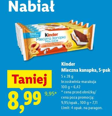 Kinder Mleczna kanapka, 5-pak