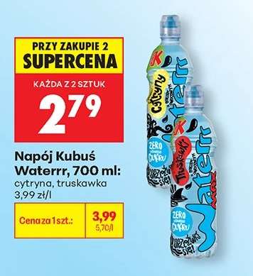Napój Kubuś Waterrr, 700 ml