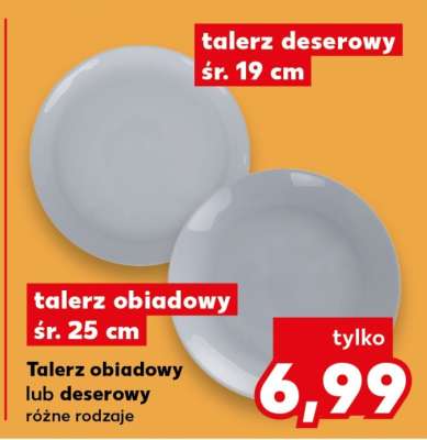 Talerz obiadowy lub deserowy