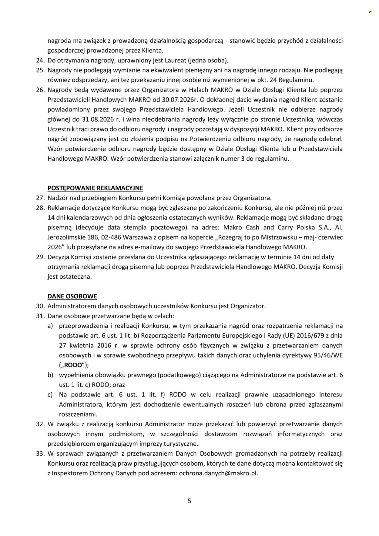 Gazetka Makro - 28.04.2026 - 30.06.2026. Strona 5