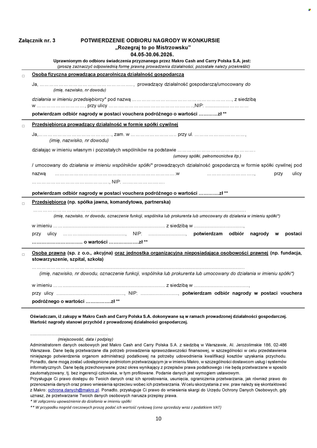 Gazetka Makro - 28.04.2026 - 30.06.2026. Strona 10