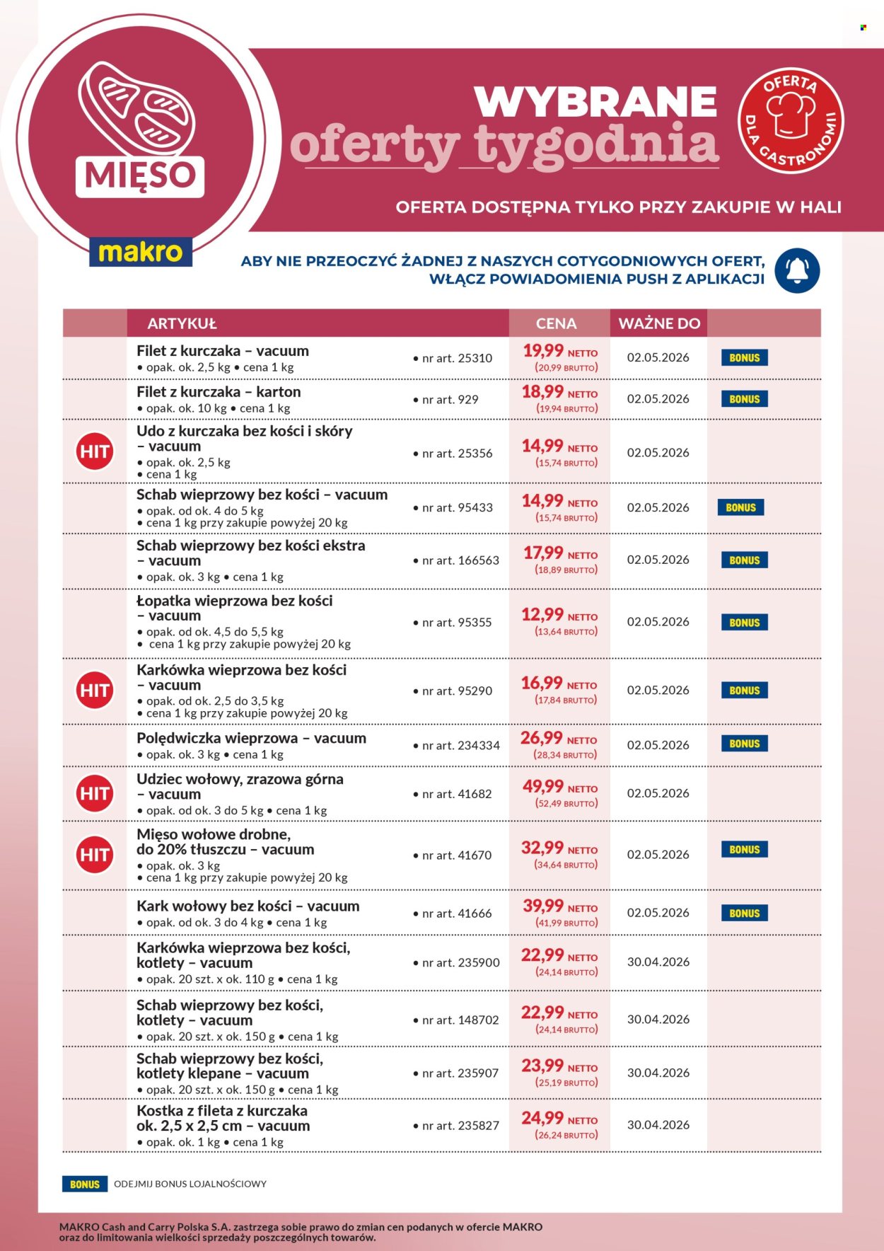 Gazetka Makro - 27.04.2026 - 2.05.2026. Strona 1