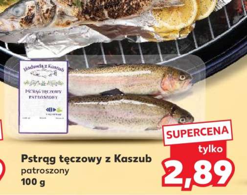 Pstrąg tęczowy z Kaszub patroszony