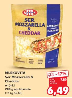 MLEKOVITA Ser Mozzarella & Cheddar
