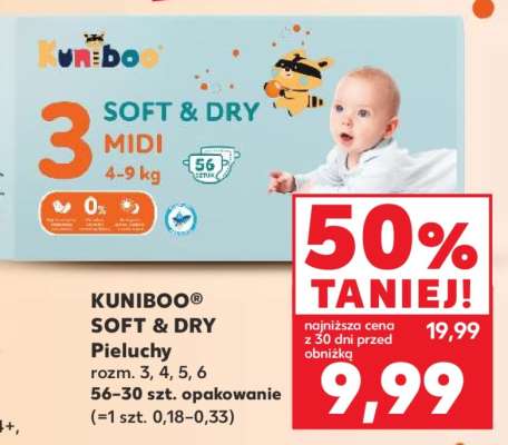 KUNIBOO® SOFT & DRY Pieluchy