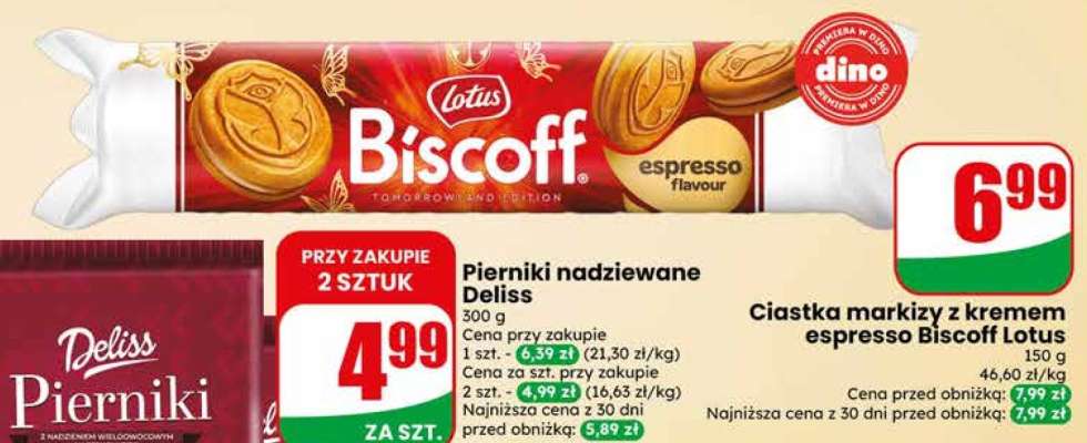 Ciastka markizy z kremem espresso Biscoff Lotus