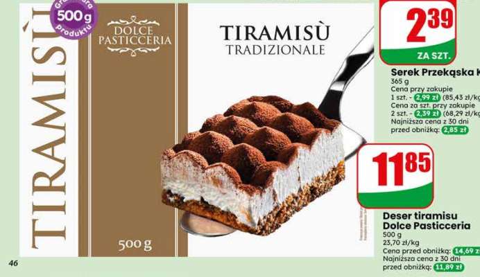 Deser Tiramisu Dolce Pasticceria