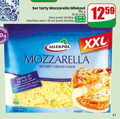 Ser tarty Mozzarella Mlekpol