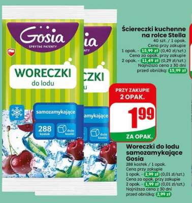 Woreczki do lodu samozamykające Gosia*