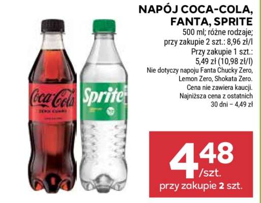 Napój Coca-Cola, Fanta, Sprite