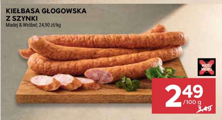 Kiełbasa głogowska z szynki