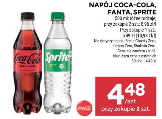 Napój Coca-Cola, Fanta, Sprite