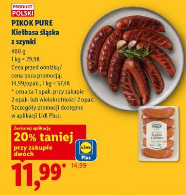 PIKOK PURE Kiełbasa śląska z szynki