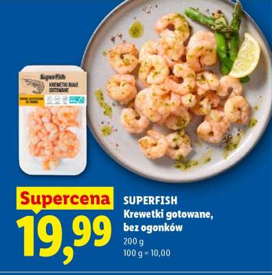 SUPERFISH Krewetki gotowane, bez ogonków