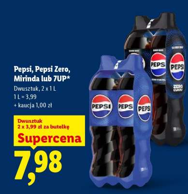 Pepsi, Pepsi Zero, Mirinda lub 7UP