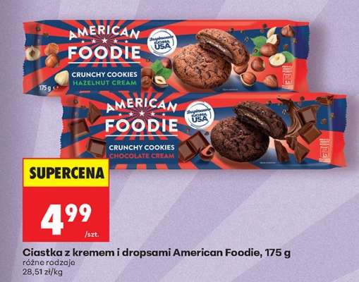 Ciastka z kremem i dropsami American Foodie, 175 g