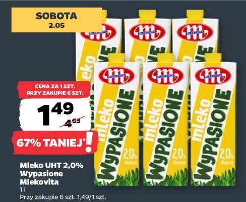 Mleko UHT 2,0% Wypasione Mlekovita
