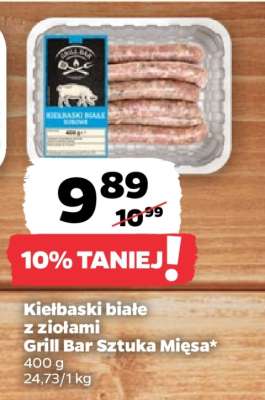Kiełbaski białe z ziołami Grill Bar Sztuka Mięsa